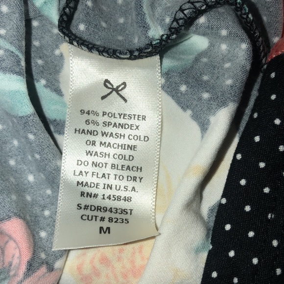 French Grey Women’s Floral Shift Dress - Picture 6 of 8